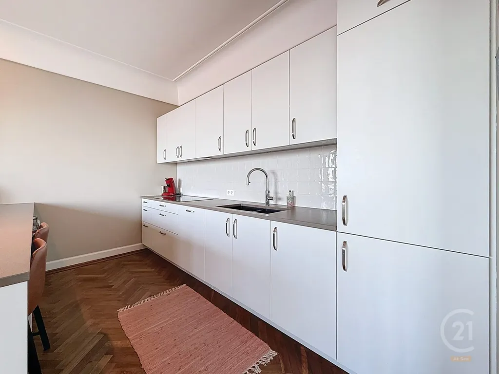 Cuisine - Appartement Art Déco avec Vue Panoramique sur la Mer à Ostende