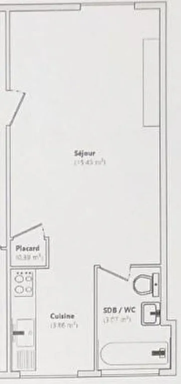 Plan - Studio au Centre d'Avranches avec Digicode