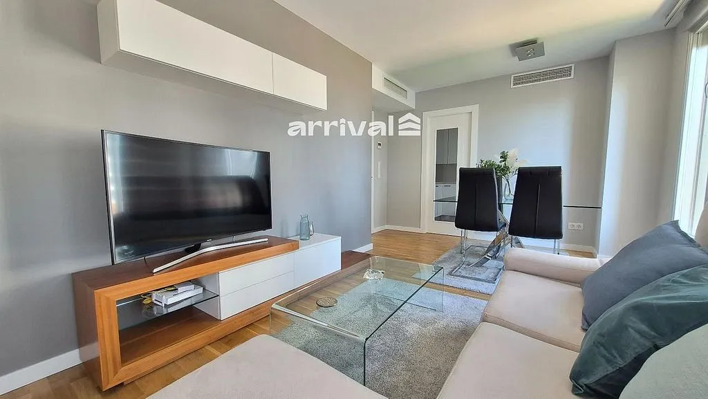 Séjour - Modern Flat with Pool in Quatre Carreres