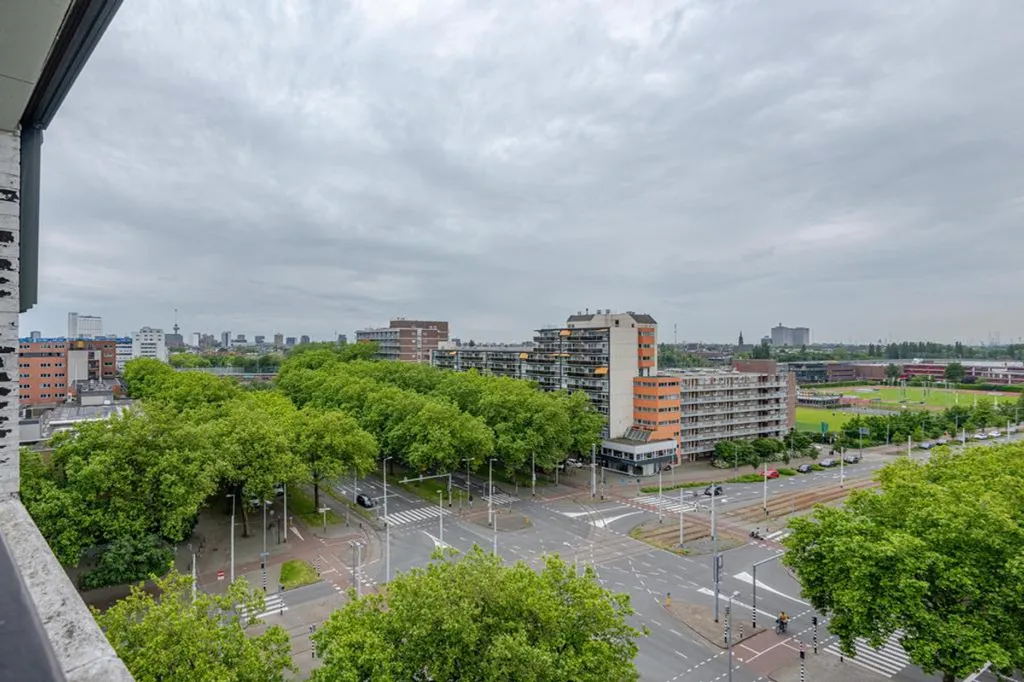 Balcony - 4-Bedroom Flat with Panoramic View in Rotterdam