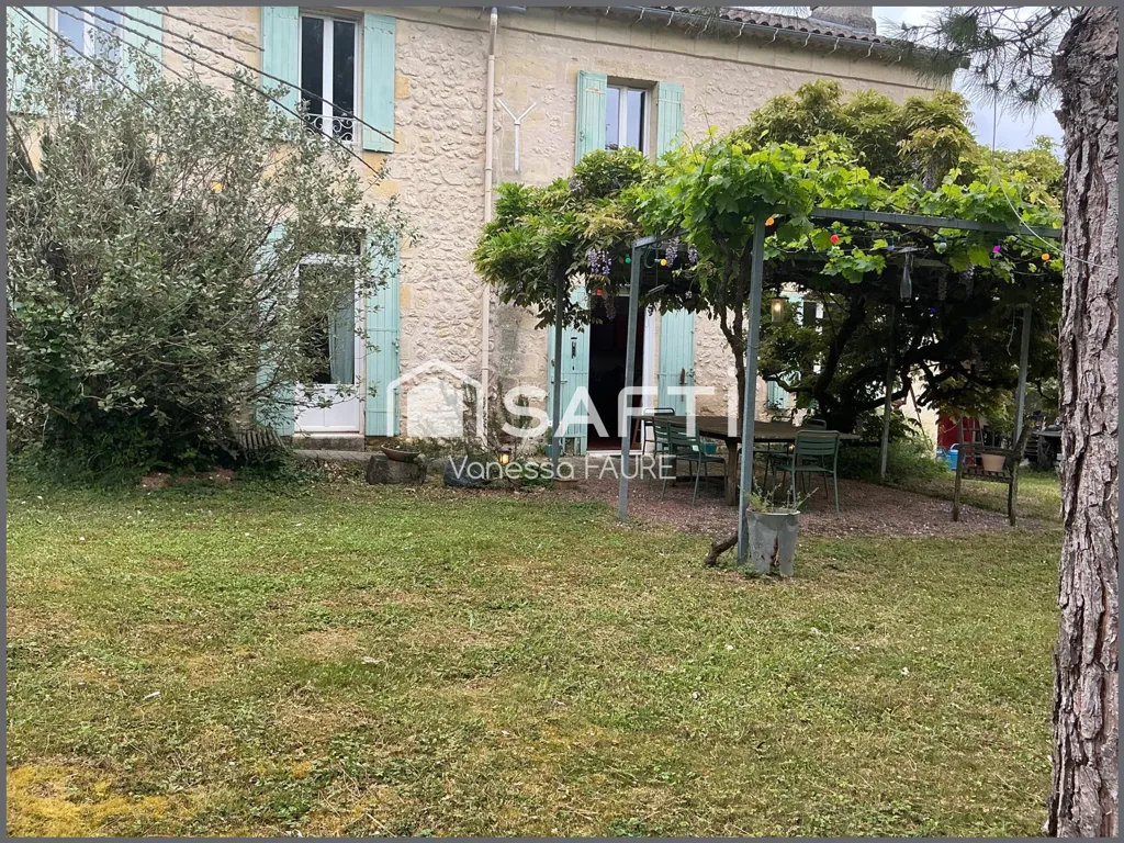 Jardin - Demeure en Pierre avec Piscine Chauffée près de Créon