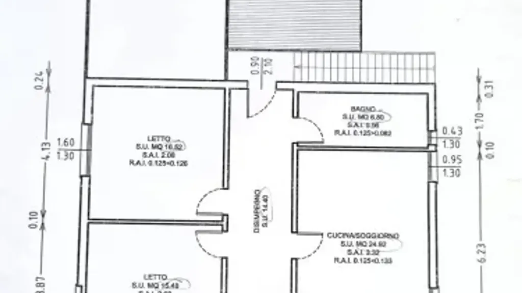 Plan - Rustic Villa with Terraces in Finale Emilia