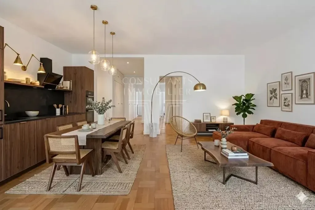 Séjour - Appartement 5 pièces à Paris 16ème