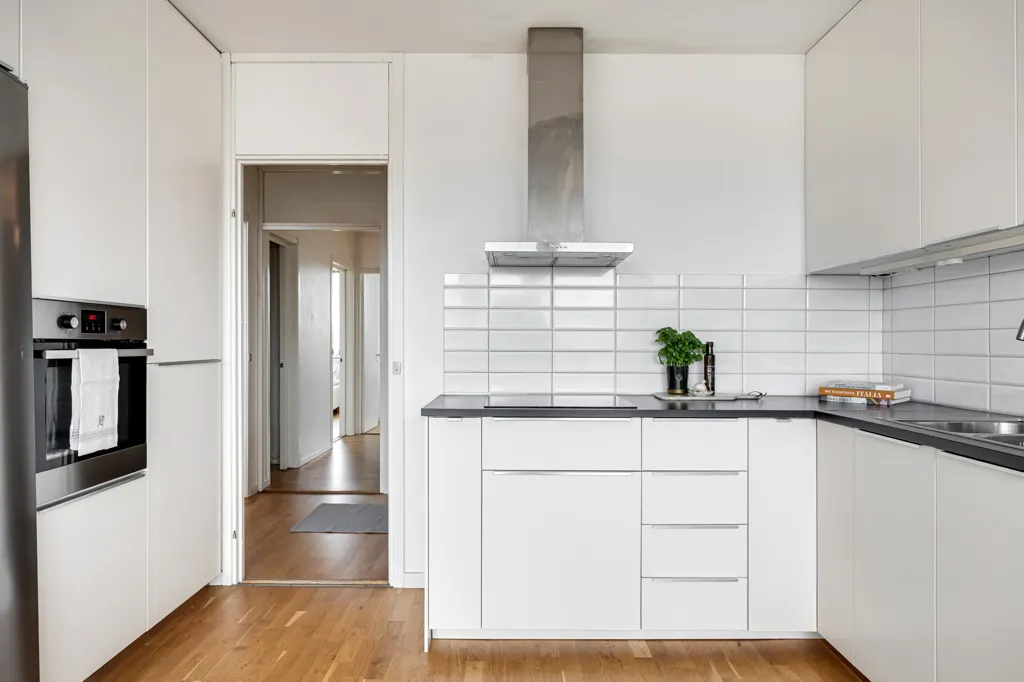 Köök - Spacious Penthouse with Balcony in Lund