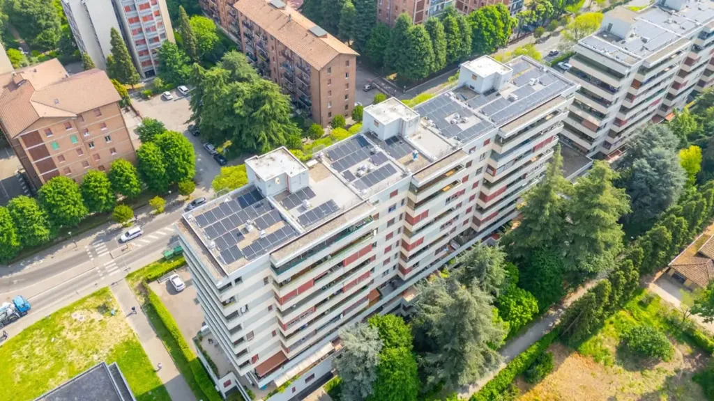 Aerial - Rusticated Apartment with Panoramic View in Reggio Emilia