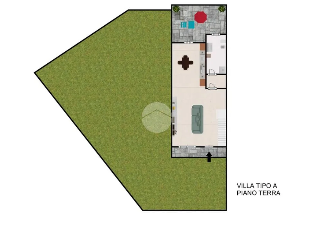Floor Plan - Corner Semi-Detached Villa in Mesero