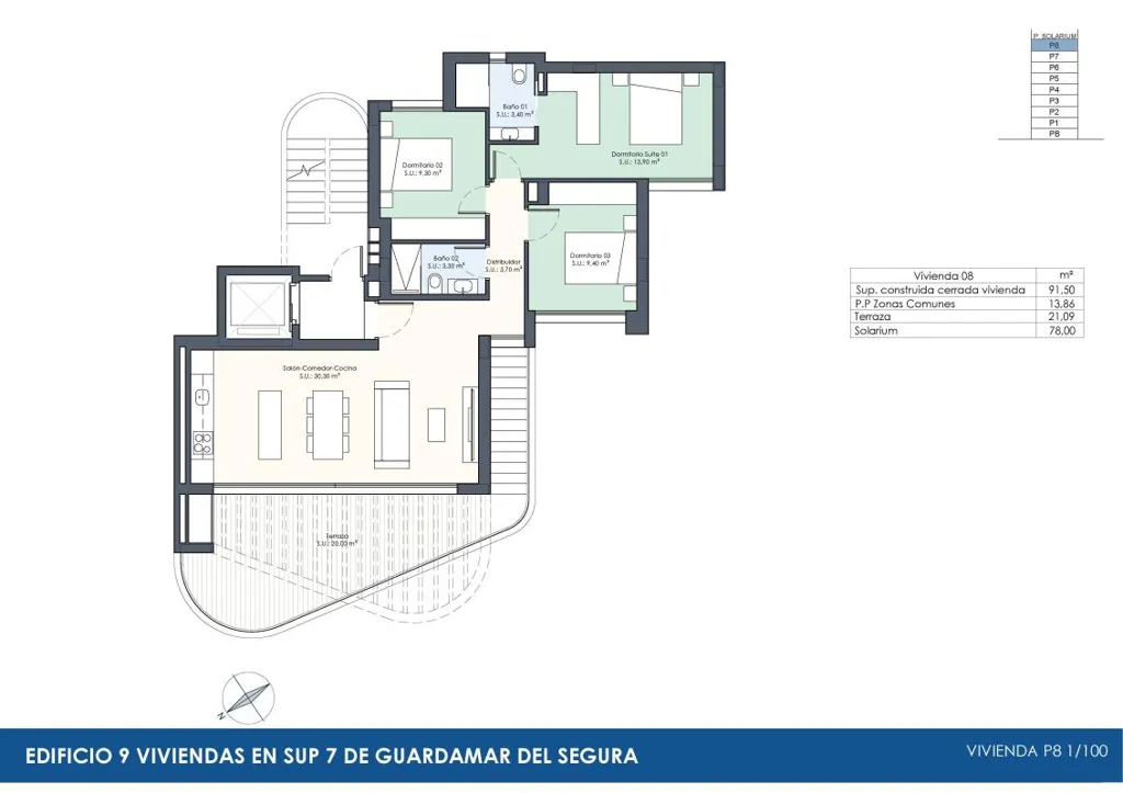 Appartement 3 pièces à Guardamar del Segura