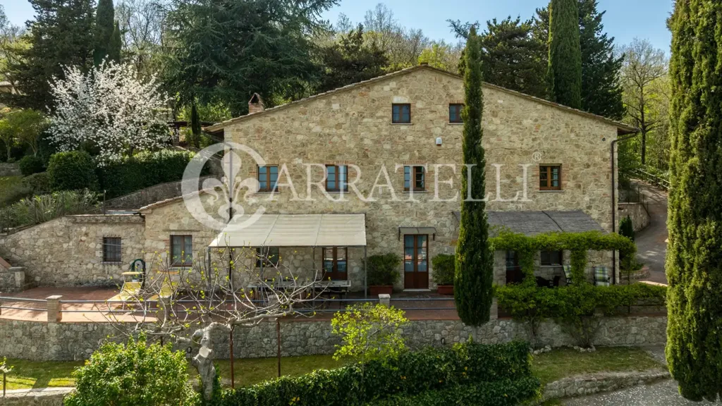 Vue aérienne - Rustic Property with Pool in Sarteano