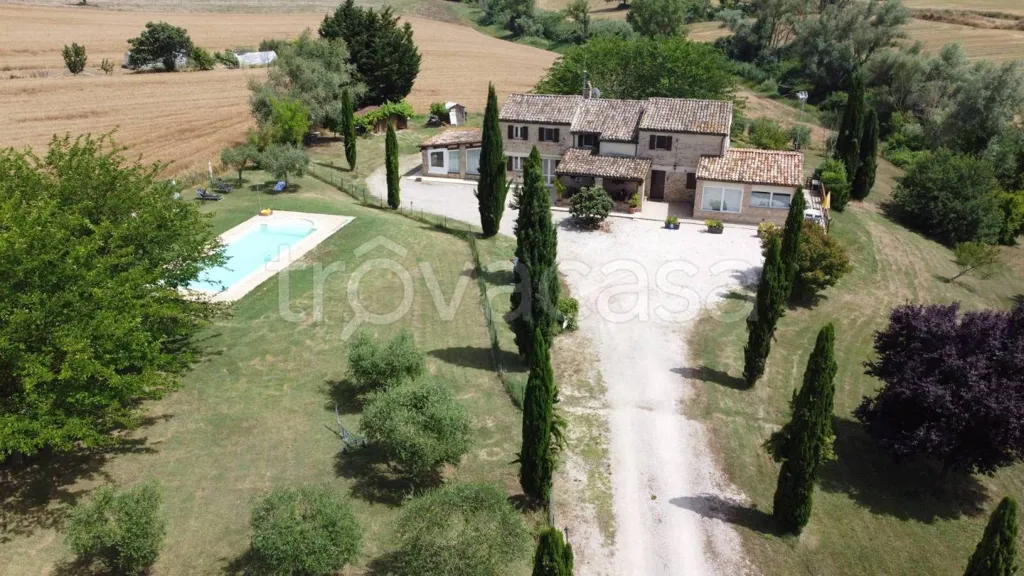 Vista aerea - Rustic Casale with Pool in San Costanzo
