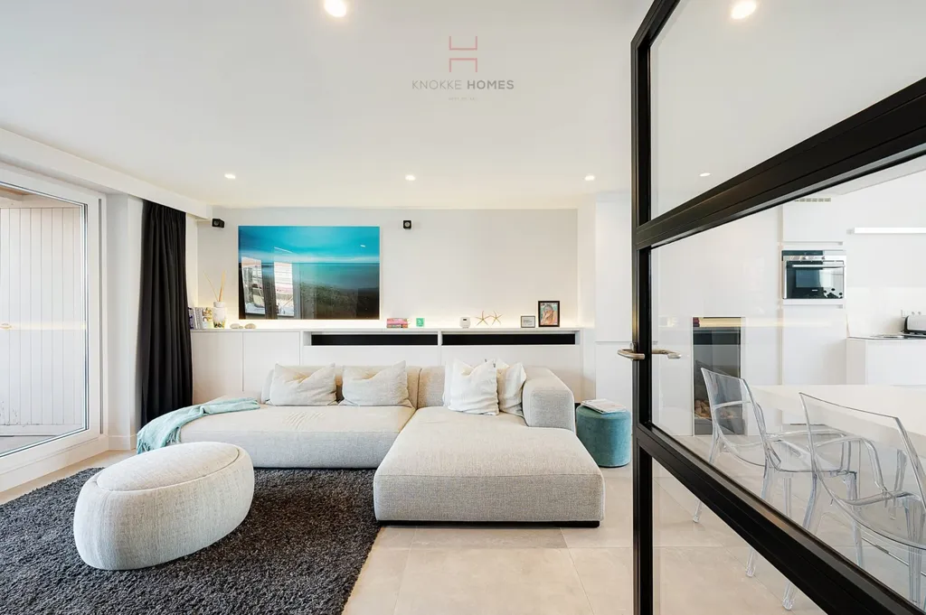 Séjour - Duplex Mansardé avec Mezzanine et Vue Mer à Zeedijk-Het-Zoute
