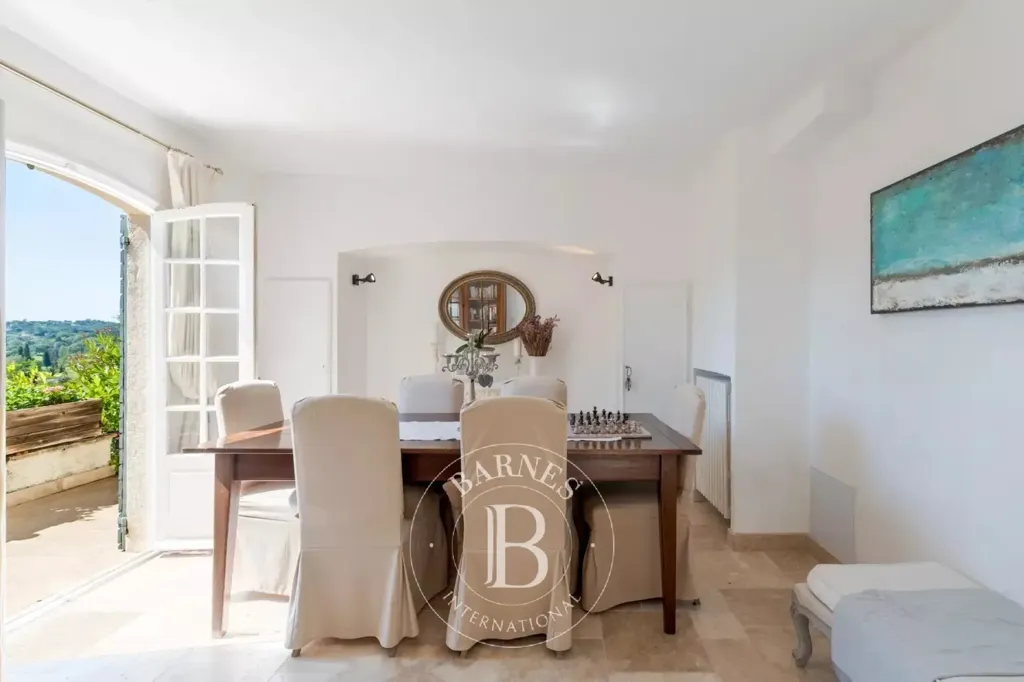 Salle à manger - Villa Provençale avec Vue Panoramique à Opio