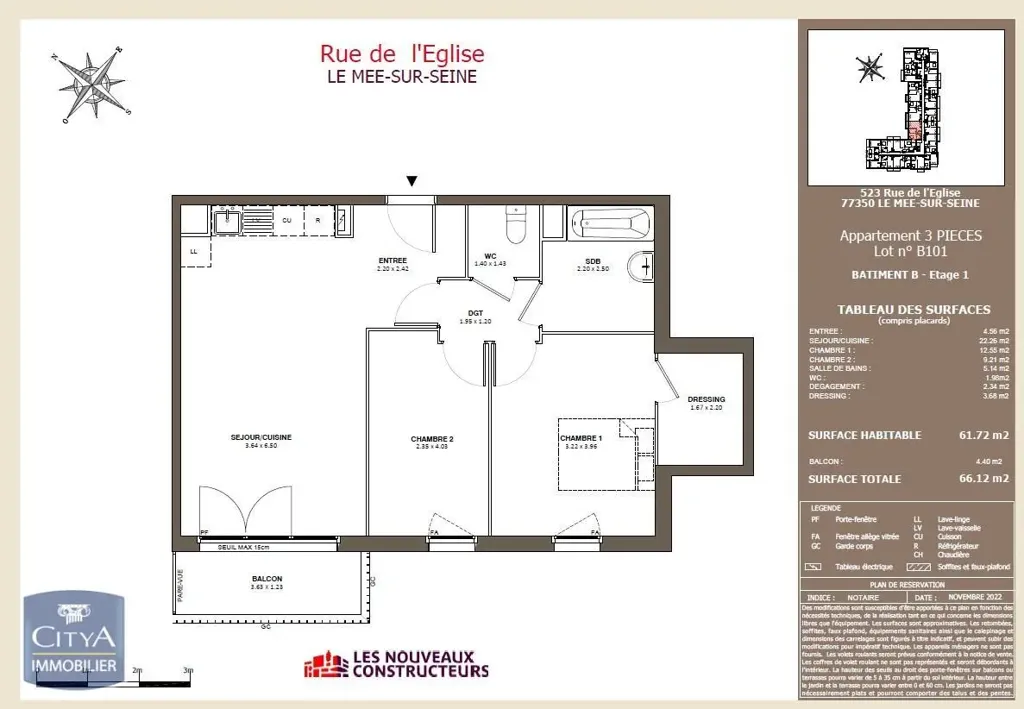 Planimetria - Duplex with Balcony in Le Mée-sur-Seine