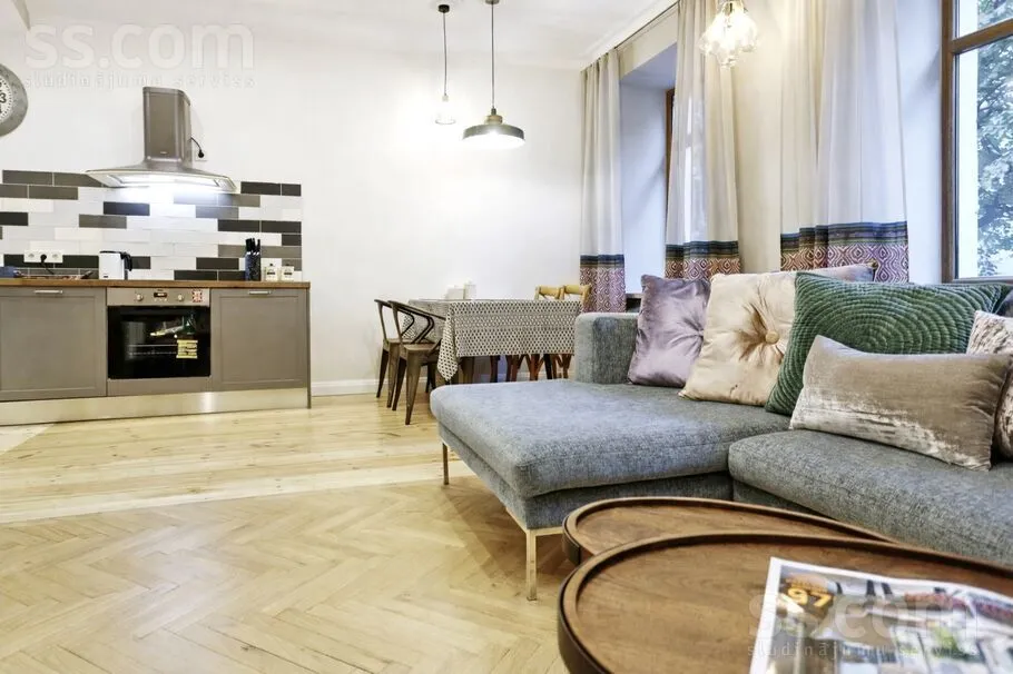 Soggiorno - Modern 2-Bedroom Apartment in Riga Centre