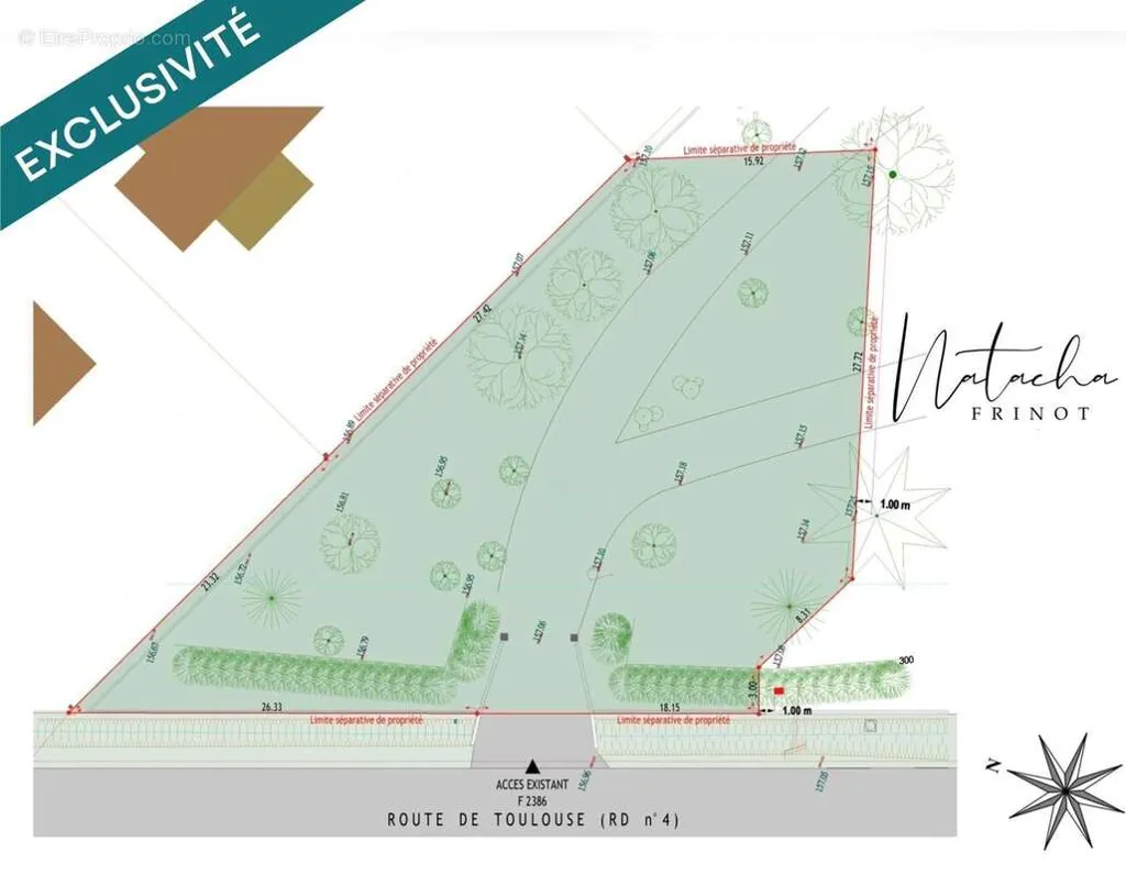 Floor Plan - Constructible Plot with Approved Plans in Fronton