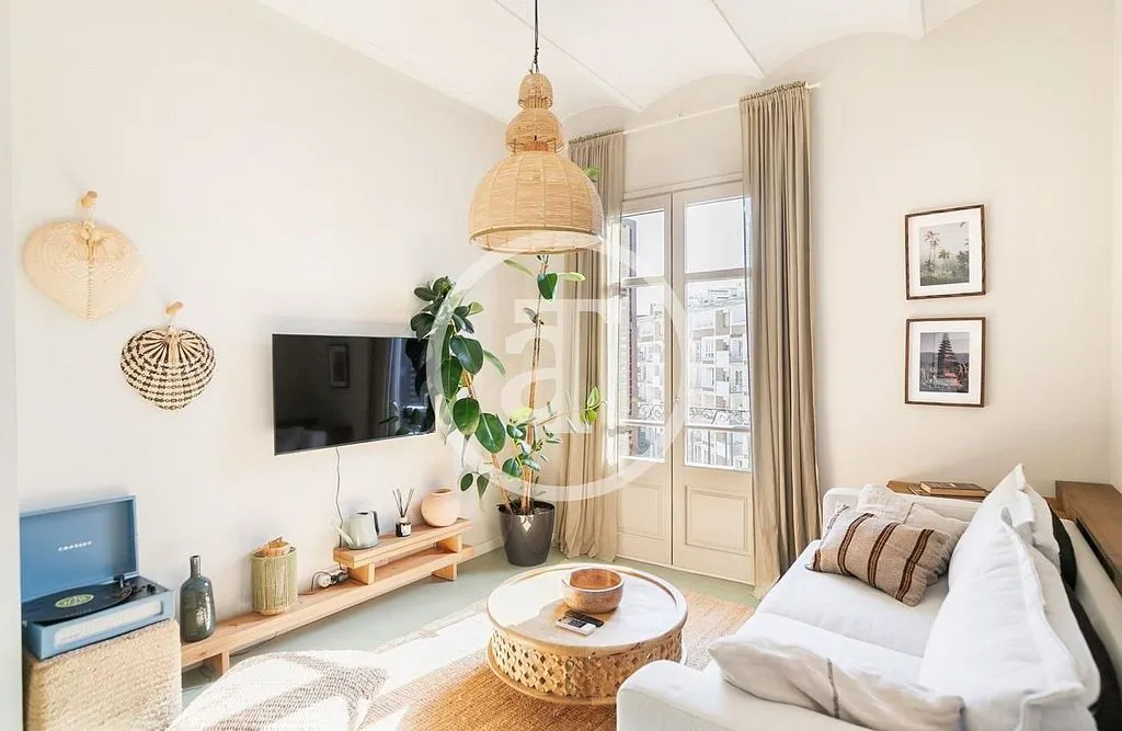 Séjour - Furnished Flat with Balcony in La Nova Esquerra de l'Eixample