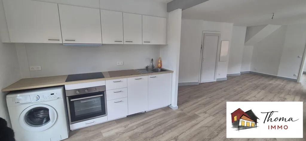 Köök - Renovated Flat with Terrace in Altkirch