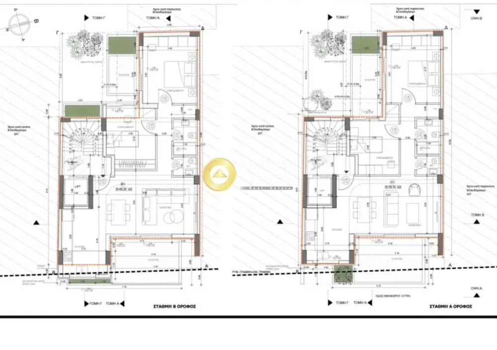 Planimetria - Modern Flat with Balcony in Gazi - Pedion Areos