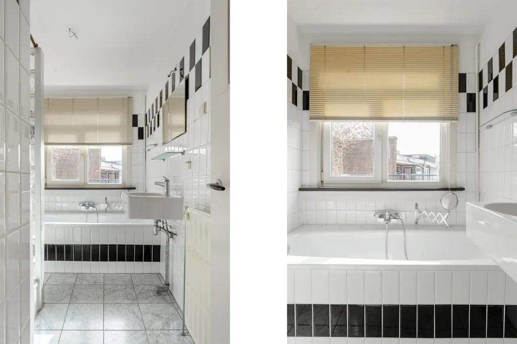 Salles de bain - Light Double-Storey Flat with Balcony in Rotterdam-Noord