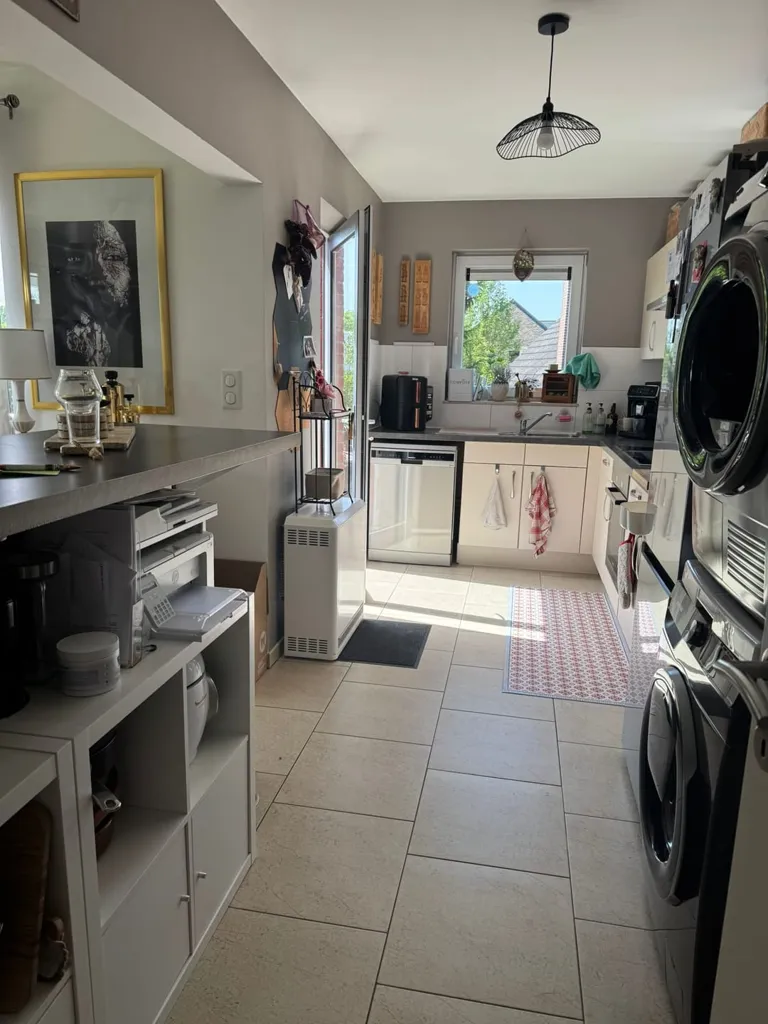 Cuisine - Appartement avec Terrasse dans une Rue Calme à Les Bons Villers