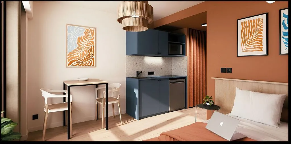 Chambres - Student Studio with Air Conditioning in Poblats Marítims