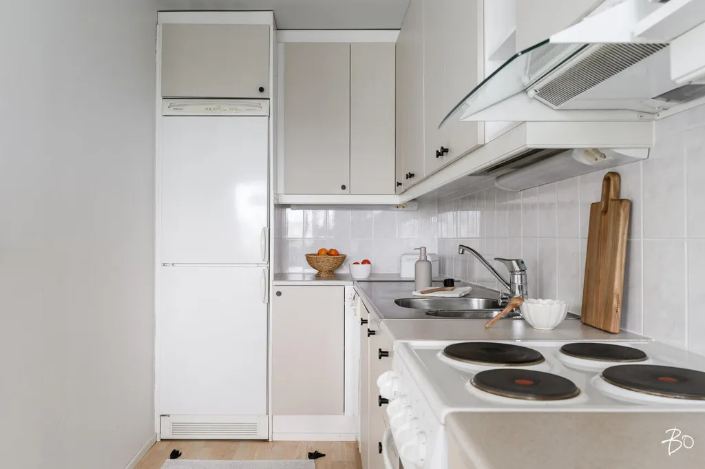 Köök - City Apartment with Sauna in Oulu Centre