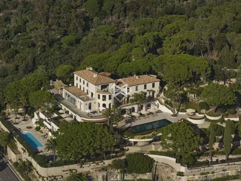 Aerial - Iconic Villa with Sea View on Cannes Riviera