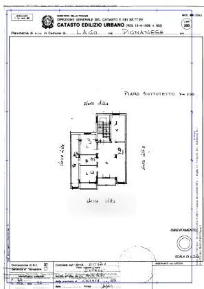 Plan - Attico with Sea View in Lago