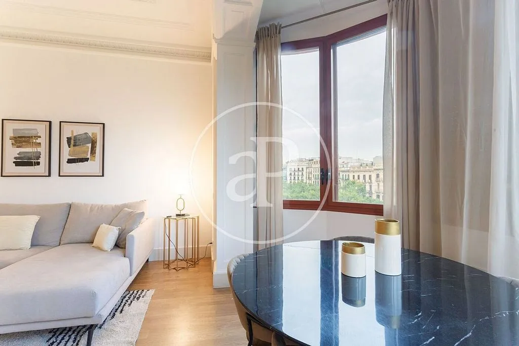 Séjour - Modernist Flat with Balcony in La Dreta de l'Eixample