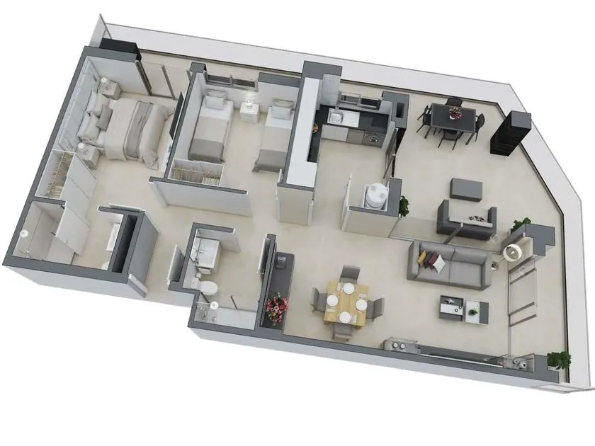 Plan - Modern Apartments with Sea View in Cabanes