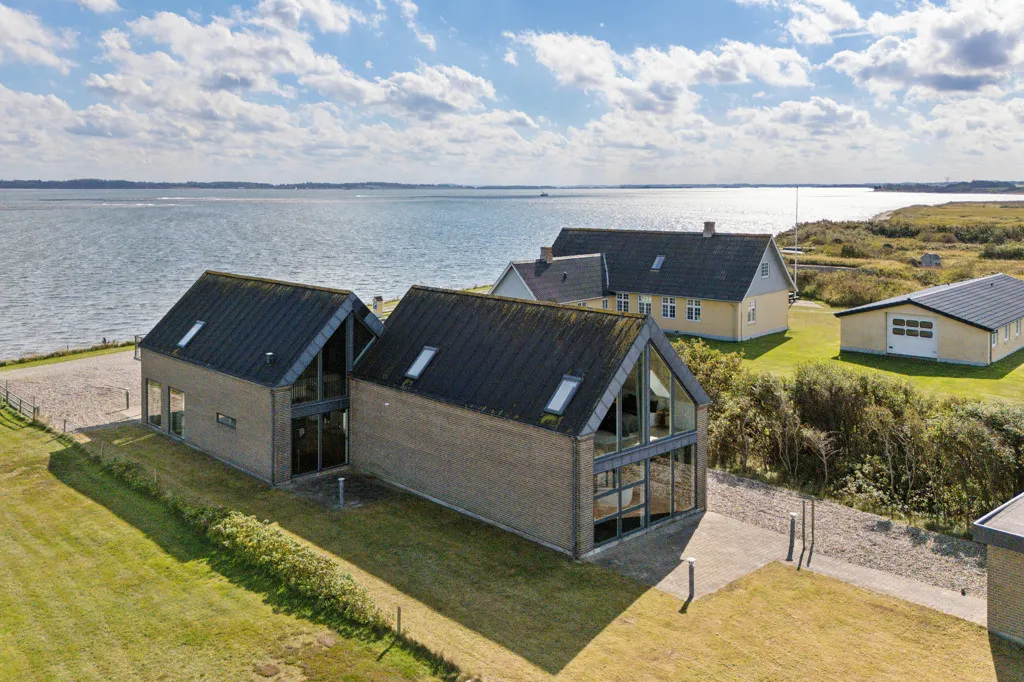 Vue aérienne - Modern Villa with Water Views in Oddesund