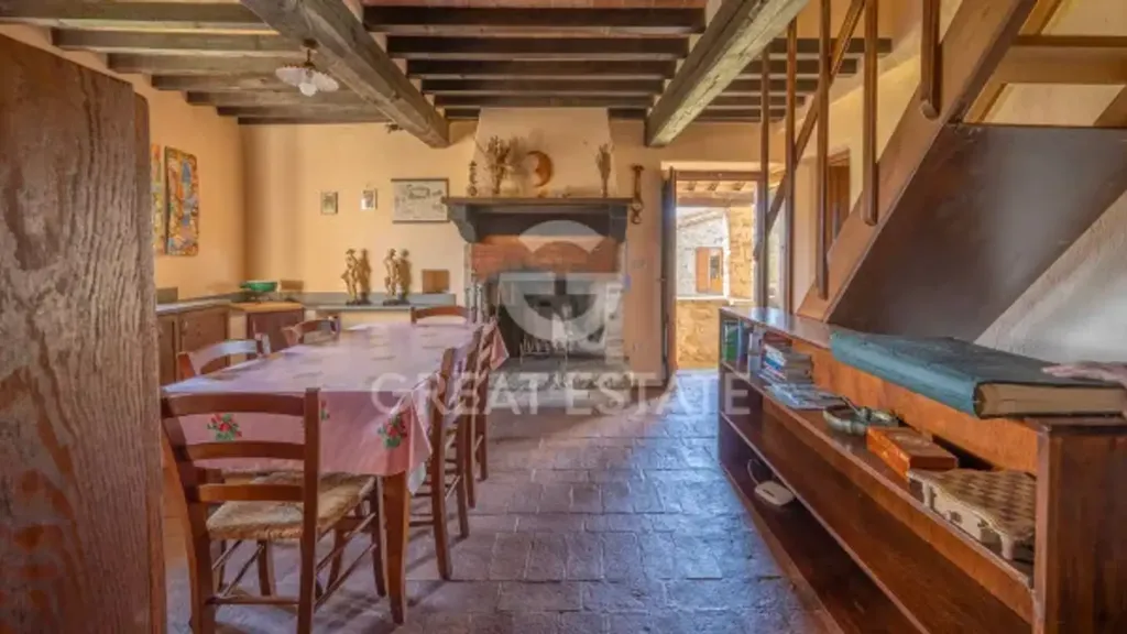 Dining Room - Restored Tuscan Casale with Pool in Padonchia