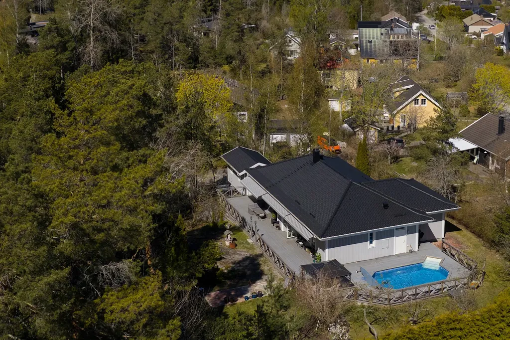 Vue aérienne - Modern Villa with Pool in Botkyrka