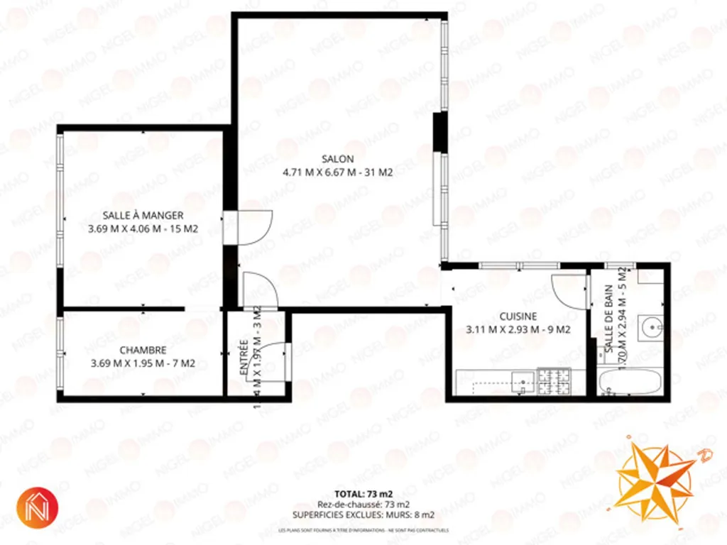 Plan - Immeuble Mixte à Wandre avec Revenus Locatifs