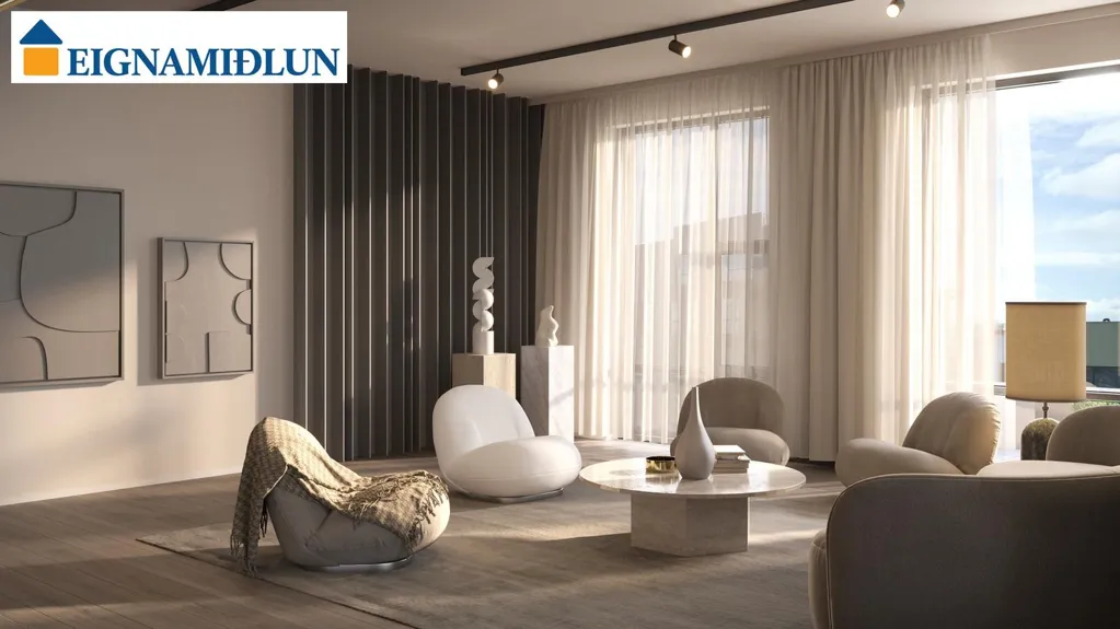 Elutuba - New Apartment with Elevator in Laugardalur