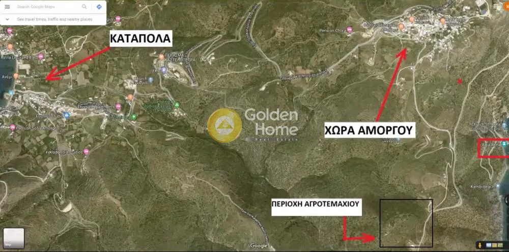 Plot with Sea and Mountain Views in Amorgos