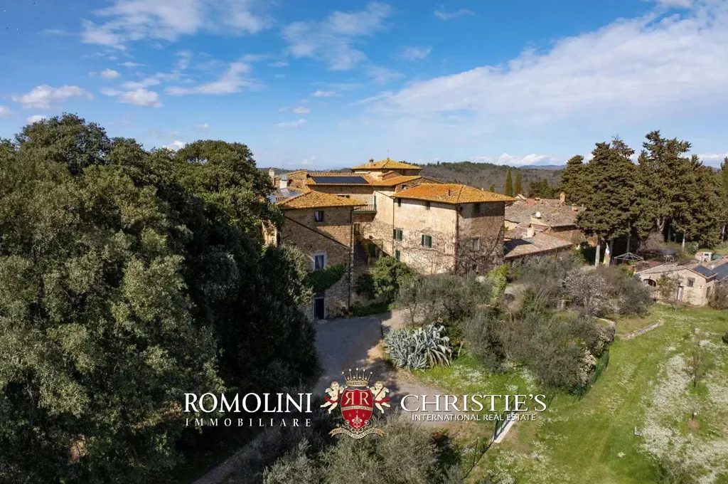 Õhuvaade - Historical Villa with Pool in Chianti Hills