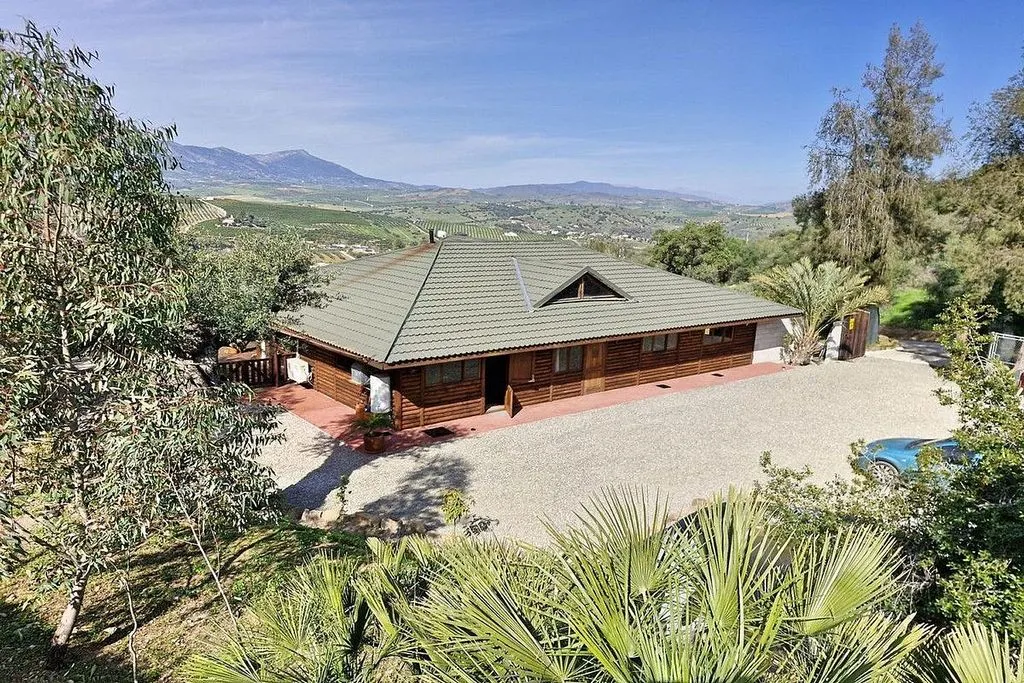 Aerial - Rustic Cottage with Pool in Coín