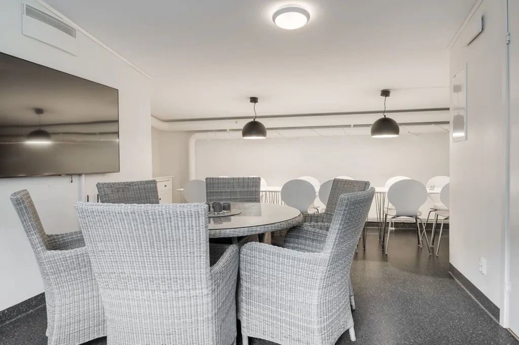 Sala da pranzo - Well-Maintained Apartment with West Balcony in Skellefteå