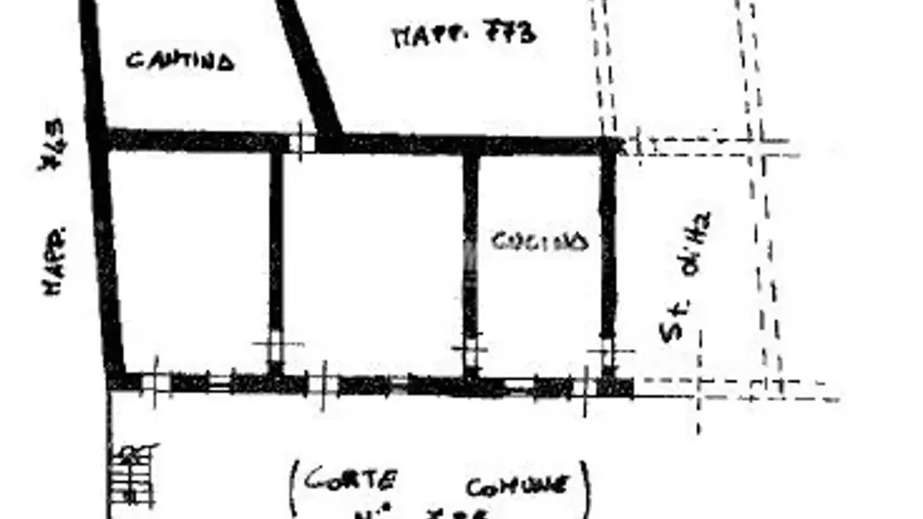 Plan - Semi-Detached Rustico with Garden in Barone Canavese