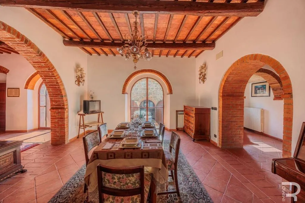 Salle à manger - Luxury Villa with Pool in Sinalunga, Tuscany