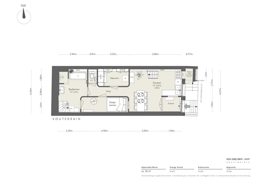 Plan - Ground Floor Apartment on Canal in Nine Streets