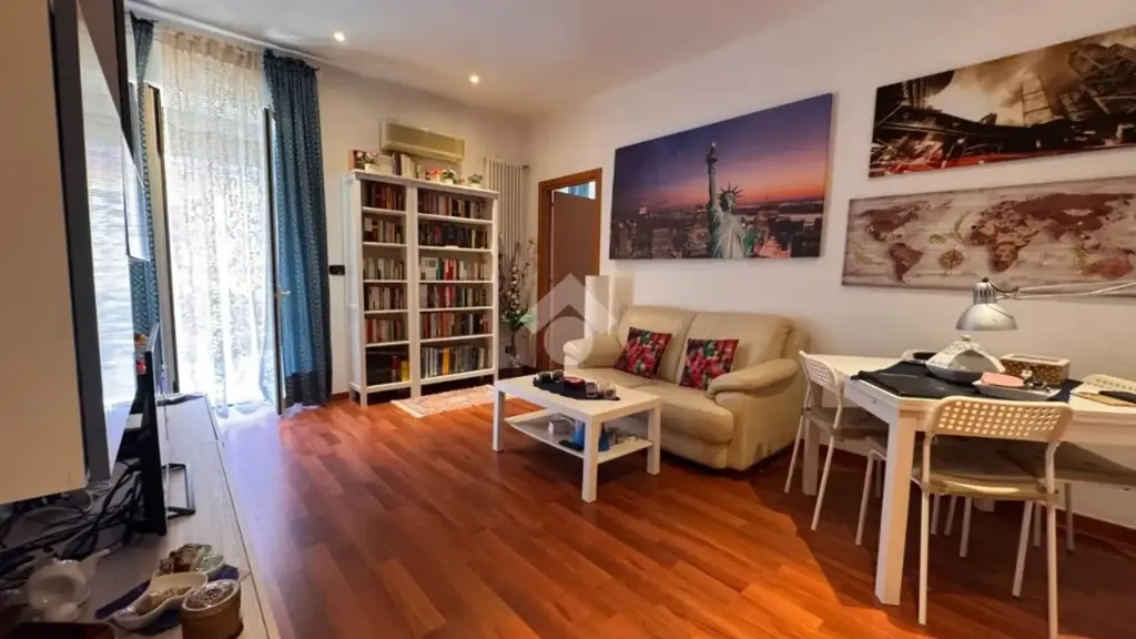 Living Room - Rusticated Two-Bedroom Apartment in Bari
