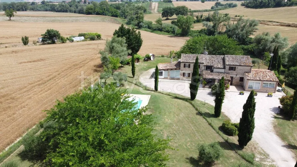 Vista aerea - Rustic Casale with Pool in San Costanzo