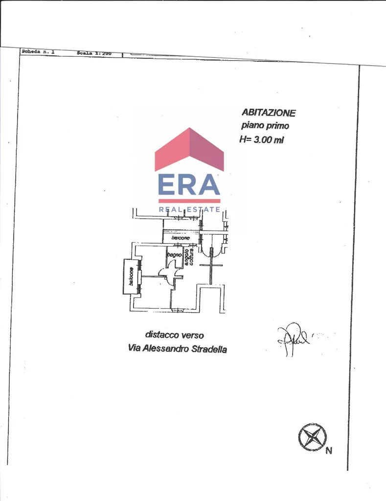 Plan - Apartment with Balcony in Central Infernetto, Rome