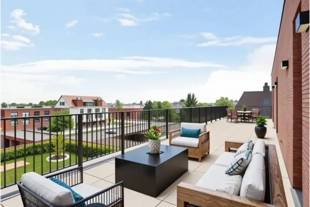 Terrass - Penthouse with Terraced Garden in Koningshooikt