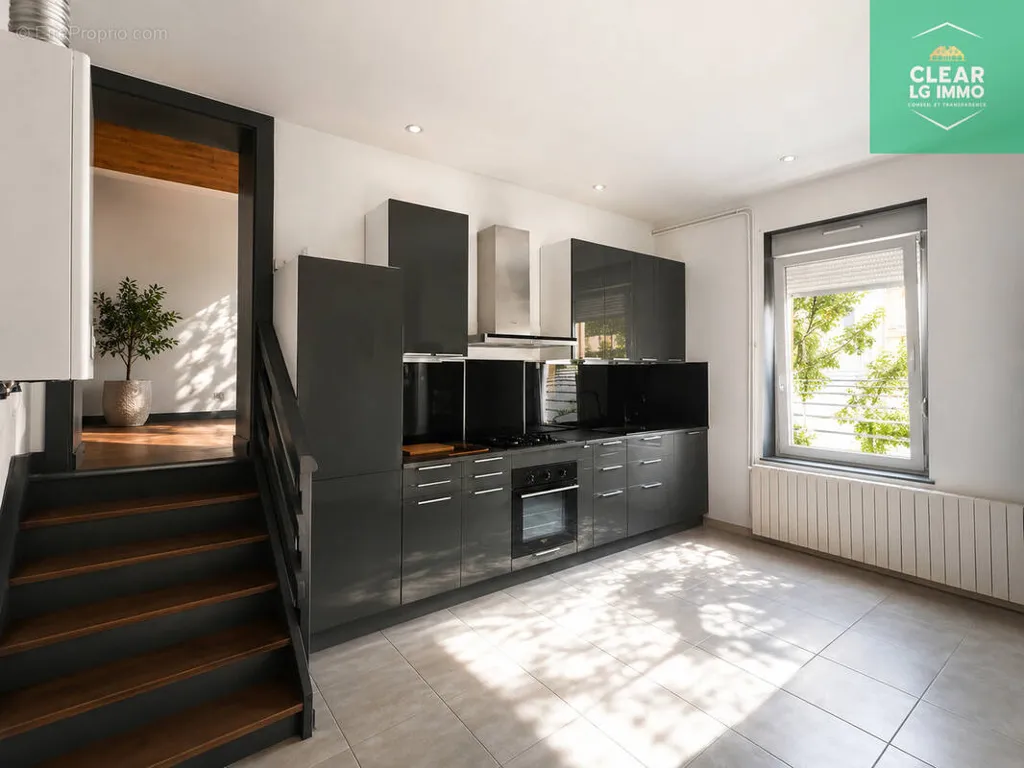 Cuisine - Appartement Lumineux en Rez-de-Chaussée près de Mondelange