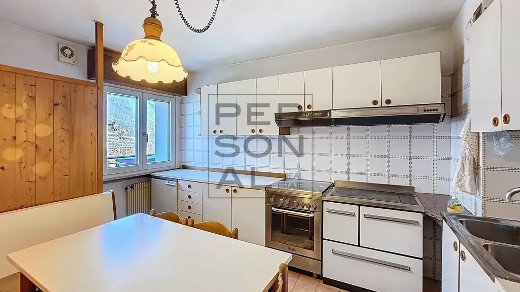 Cuisine - Apartment with Panoramic Balcony in Spormaggiore