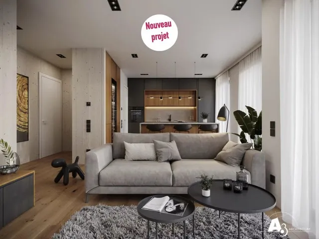Séjour - Appartement Neuf avec Balcon à Bascharage