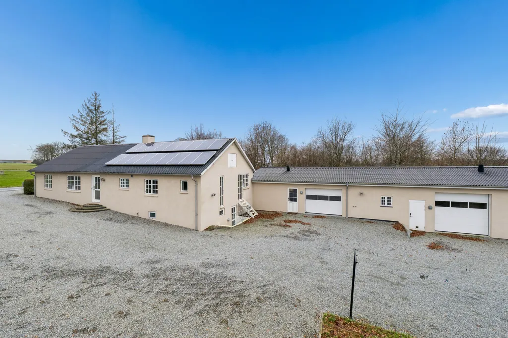 Vista aerea - Fenced Villa with Garden in Vojens