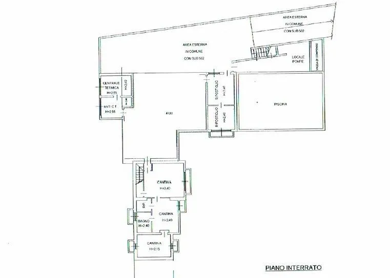 Plan - Contemporary Villa with Pool in Cassano Magnago